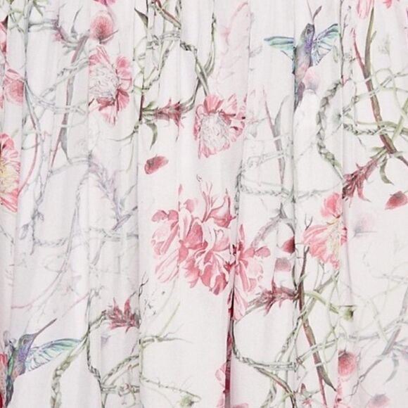 French connection silk Eden of Zola printed midi skirt size small - Picture 3 of 13